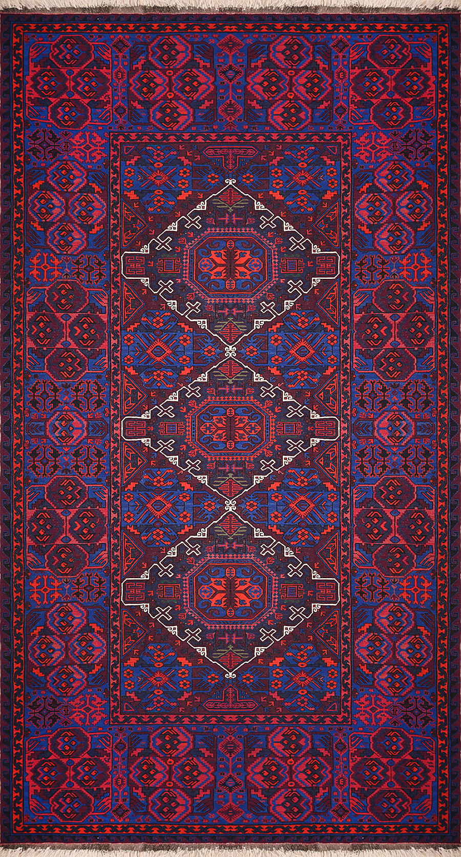 Безворсовый Дагестанский ковер Sumakh №3790 400x234cm из шерсти