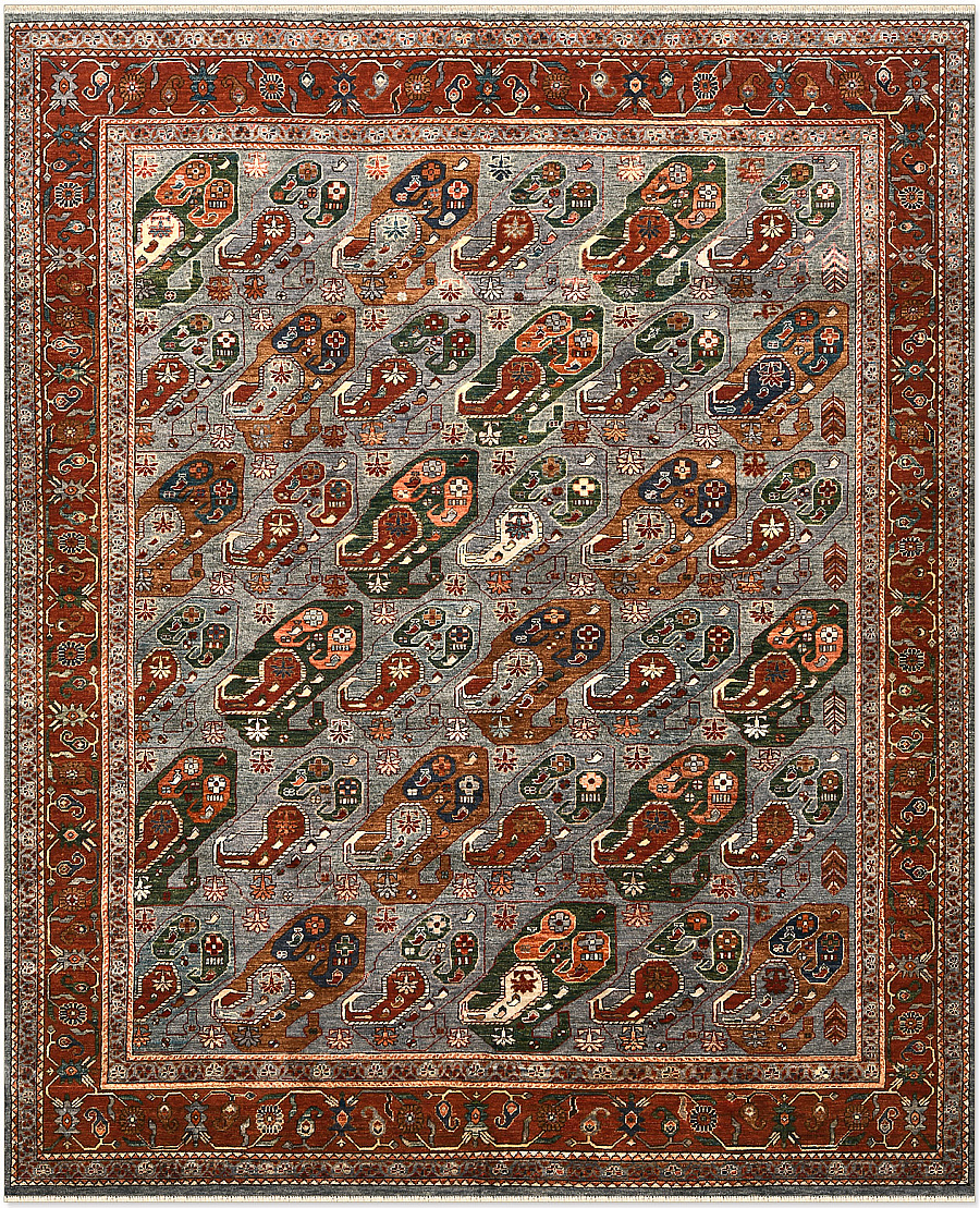 Шерстяной Пакистанский ковер Baluchi №5336 303x249cm