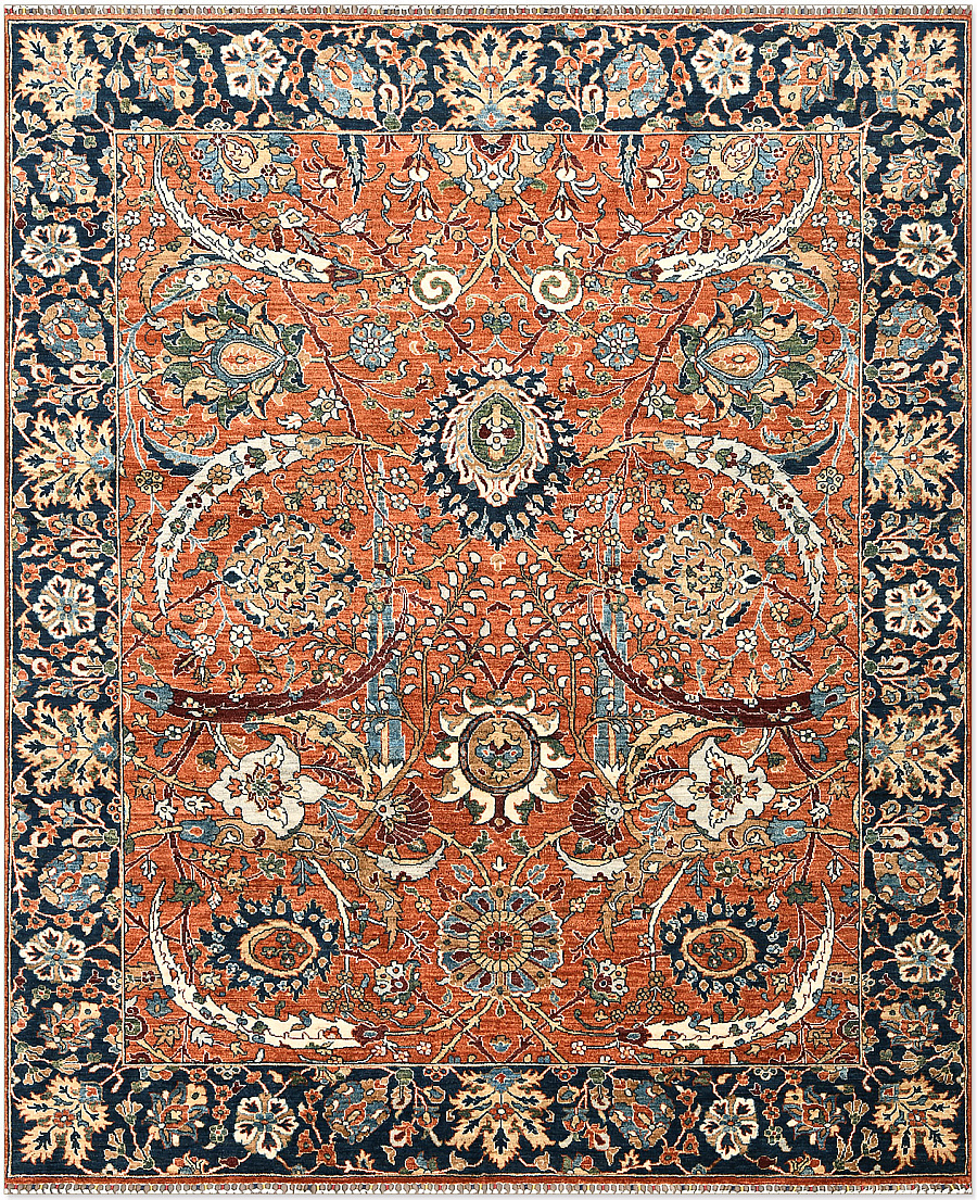 Шерстяной Пакистанский ковер Safavid №5331 300x249cm