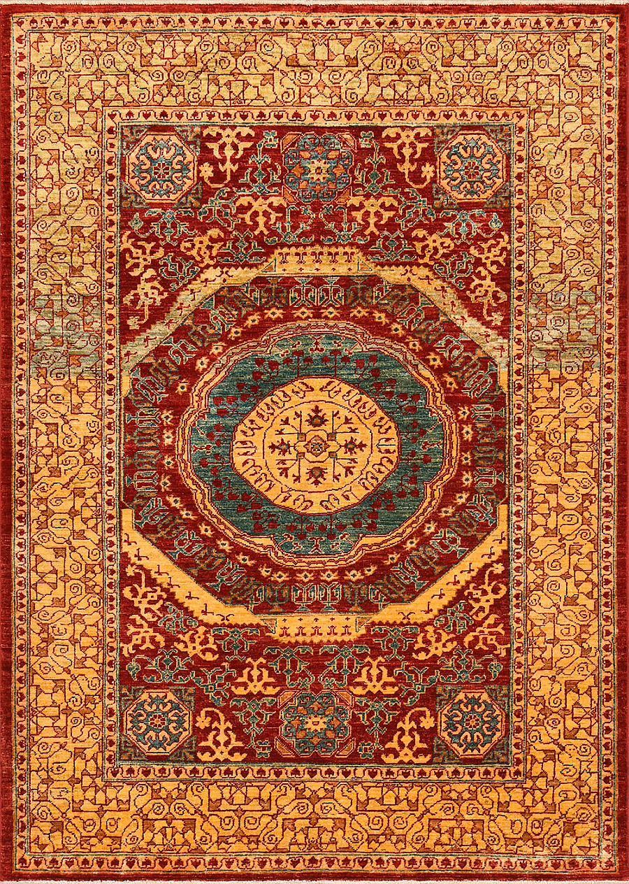 Шерстяной Пакистанский ковер Mamluk №1403 191x138cm