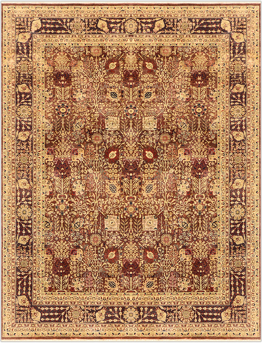 Шерстяной Индийский ковер Agra Vintage №2817 366x278cm