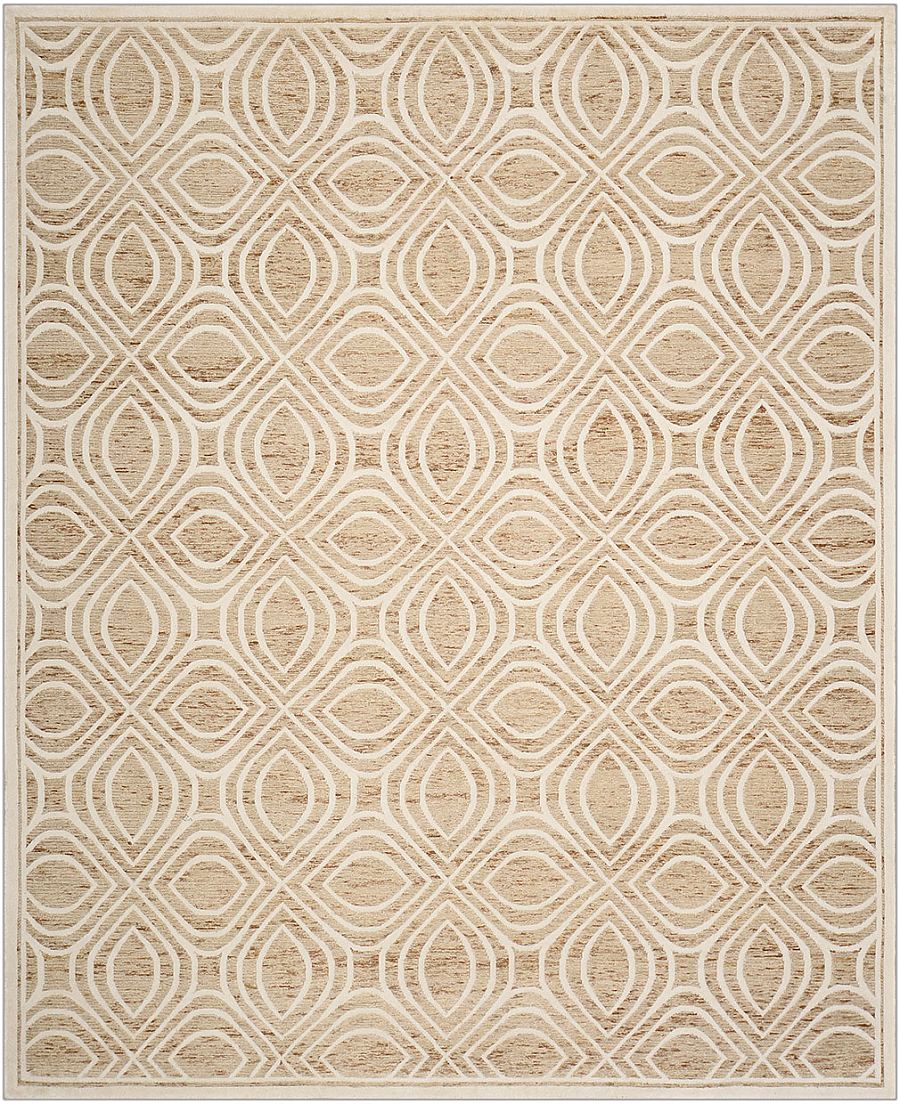 Безворсовый Индийский ковер Rodas №2994 308x214cm из льна и бамб. шелка