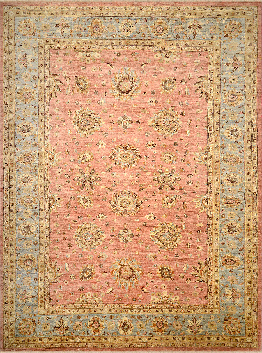 Шерстяной Пакистанский ковер Ushak №1295 405x297cm