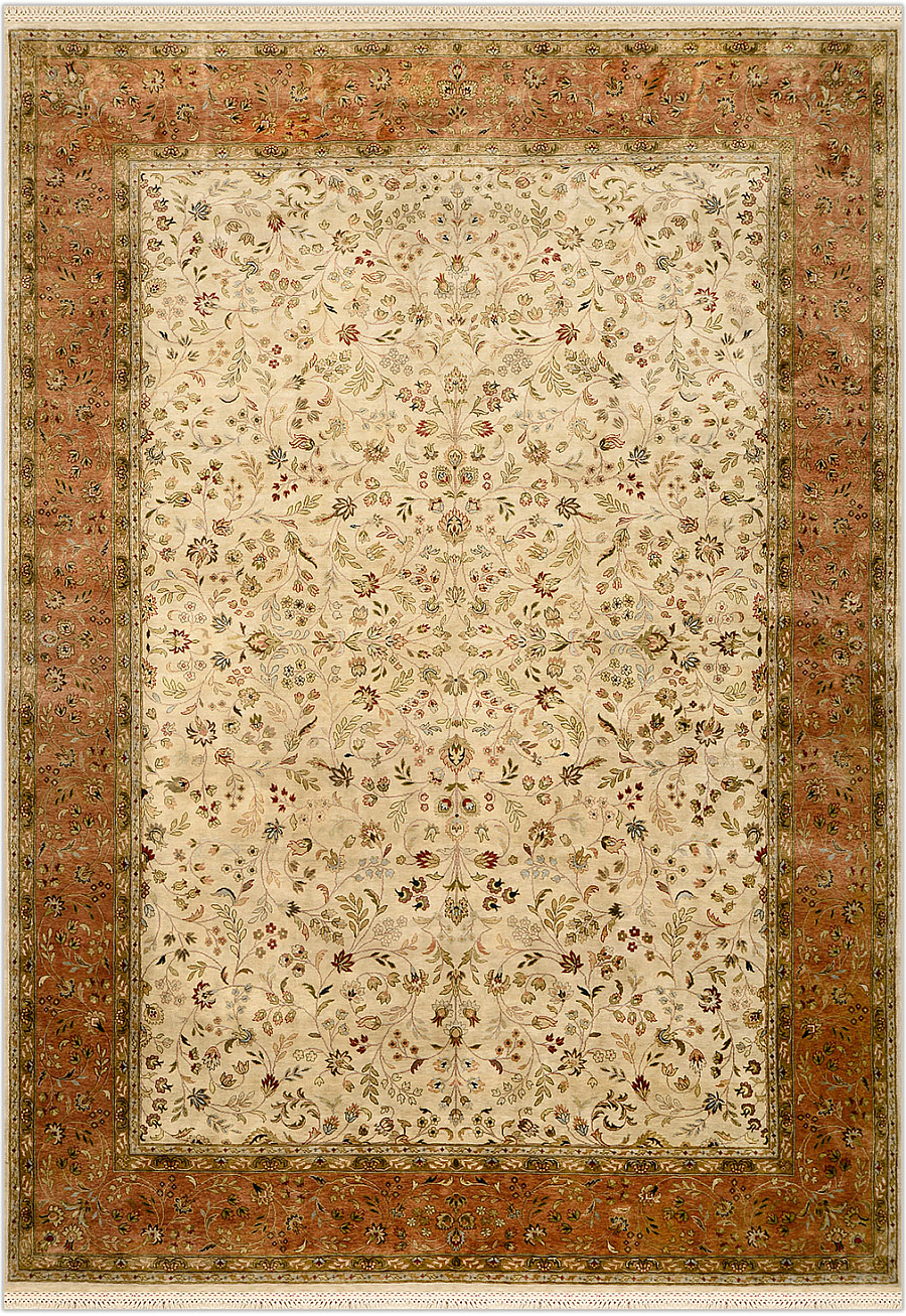 Шелковый Индийский ковер Rajastan Silk №1680 324x229cm