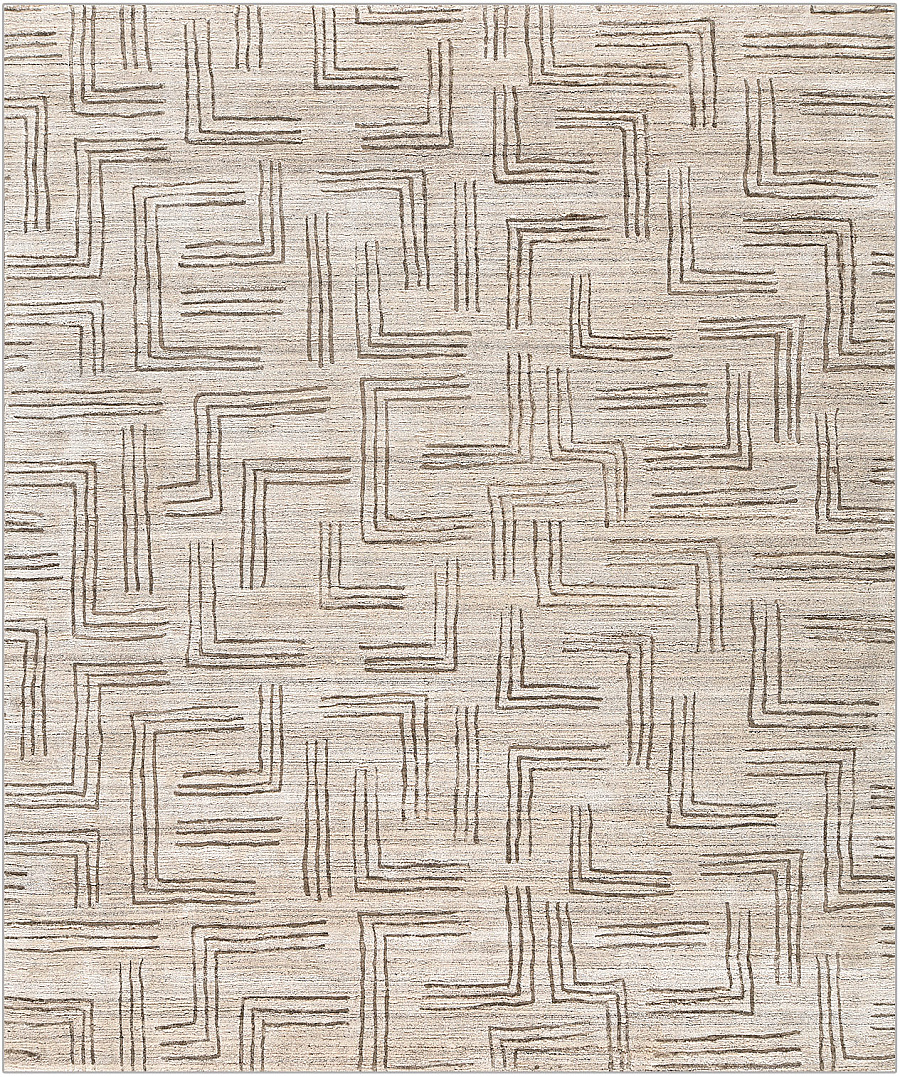 Индийский Soho ковер №4711 304x249cm из шелка и шерсти