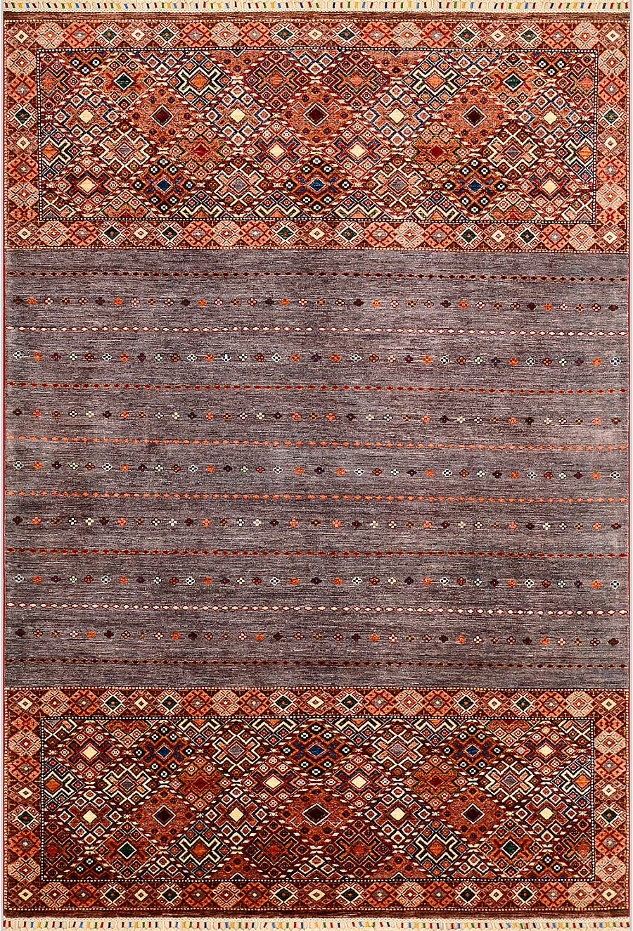 Шерстяной Кавказский ковер Kazakh №3924 299x205cm