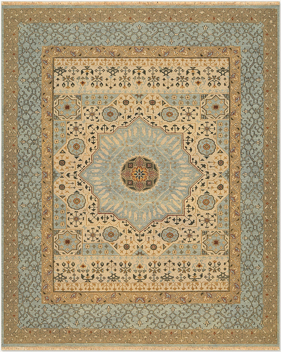 Безворсовый Индийский ковер Mamluk Kilim №2294 300x239cm из шерсти