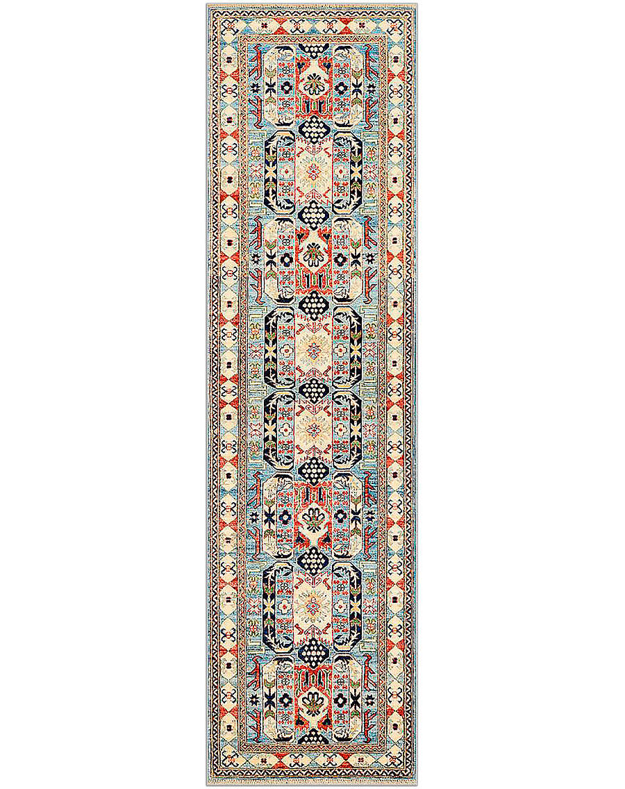 Шерстяной Кавказский ковер Kazakh №3934 303x80cm