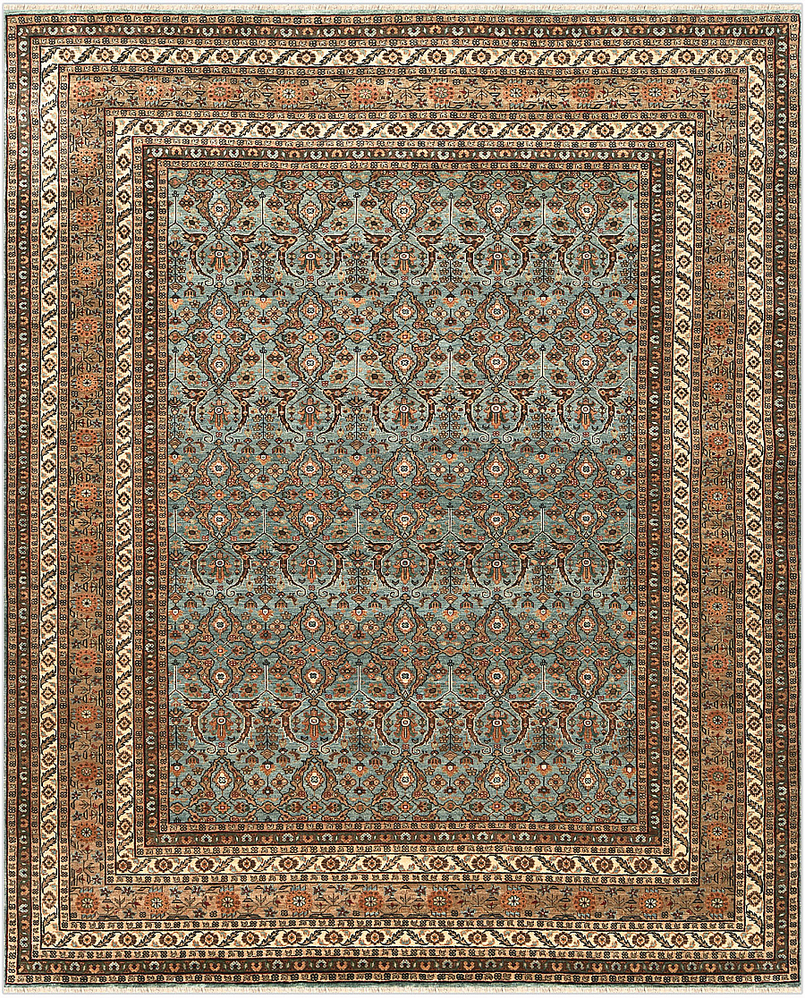 Шерстяной Индийский ковер Agra №5166 312x252cm