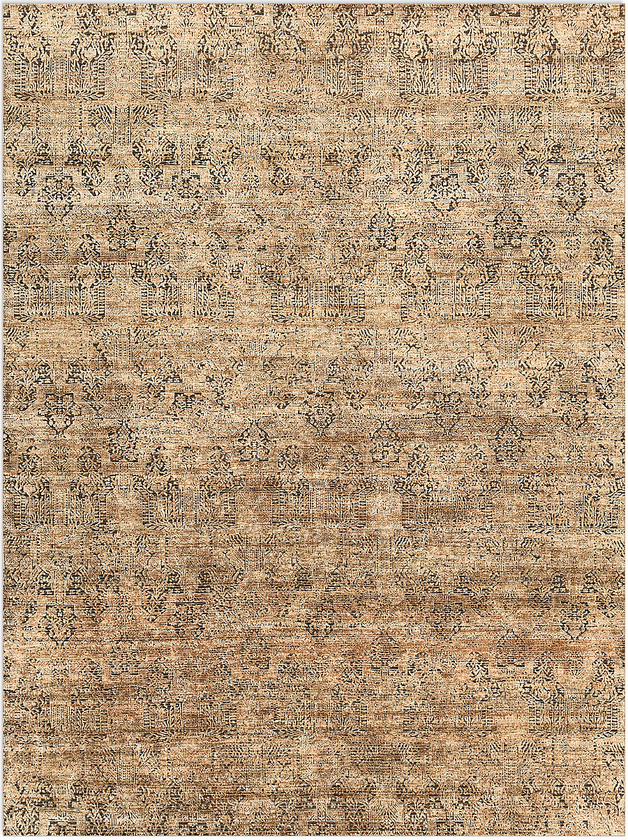 Индийский Shabby Classic ковер №5169 364x270cm из шелка и шерсти