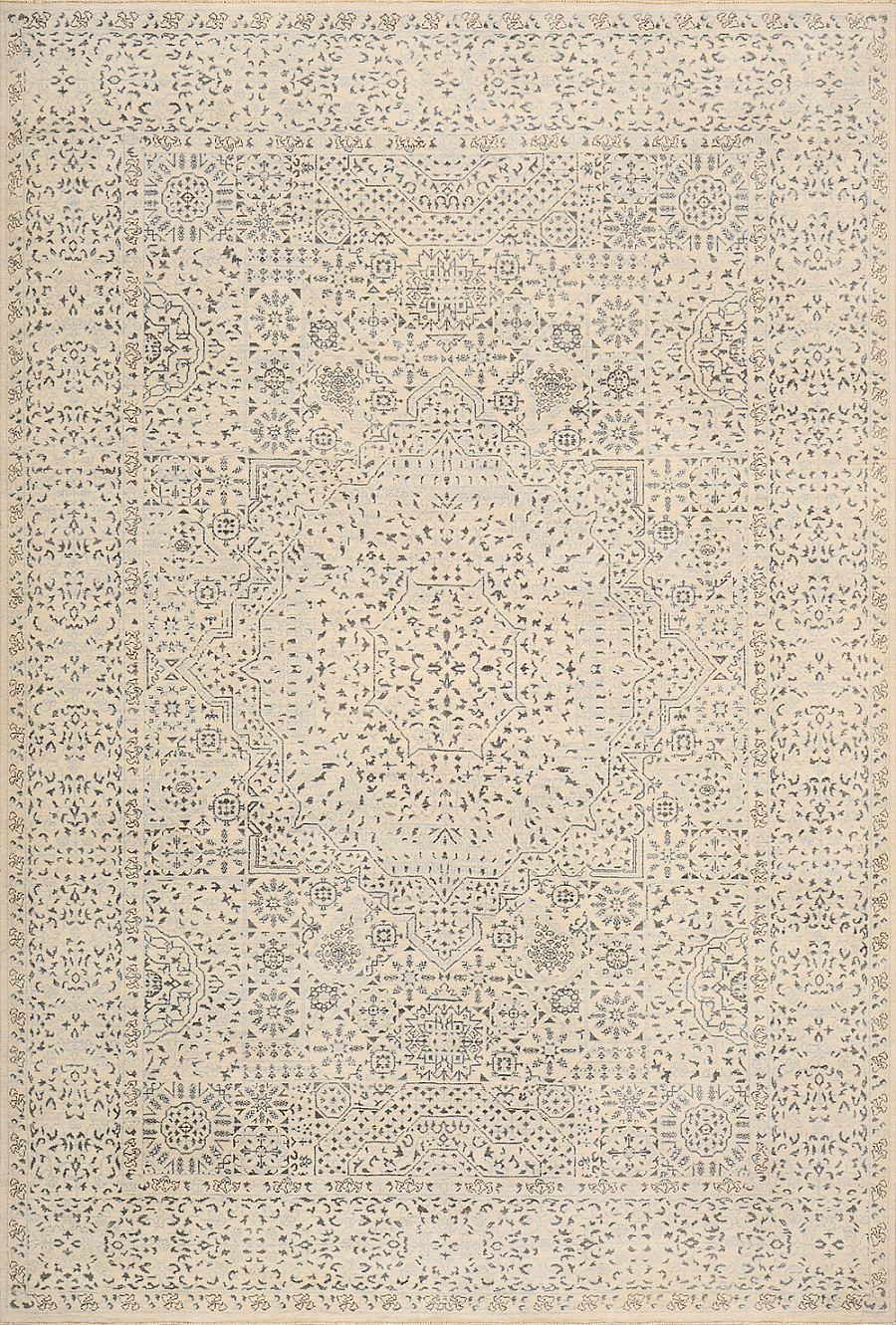 Современный Индийский ковер Mamluk Neo №2475 277x186cm из шерсти в стиле неоклассика