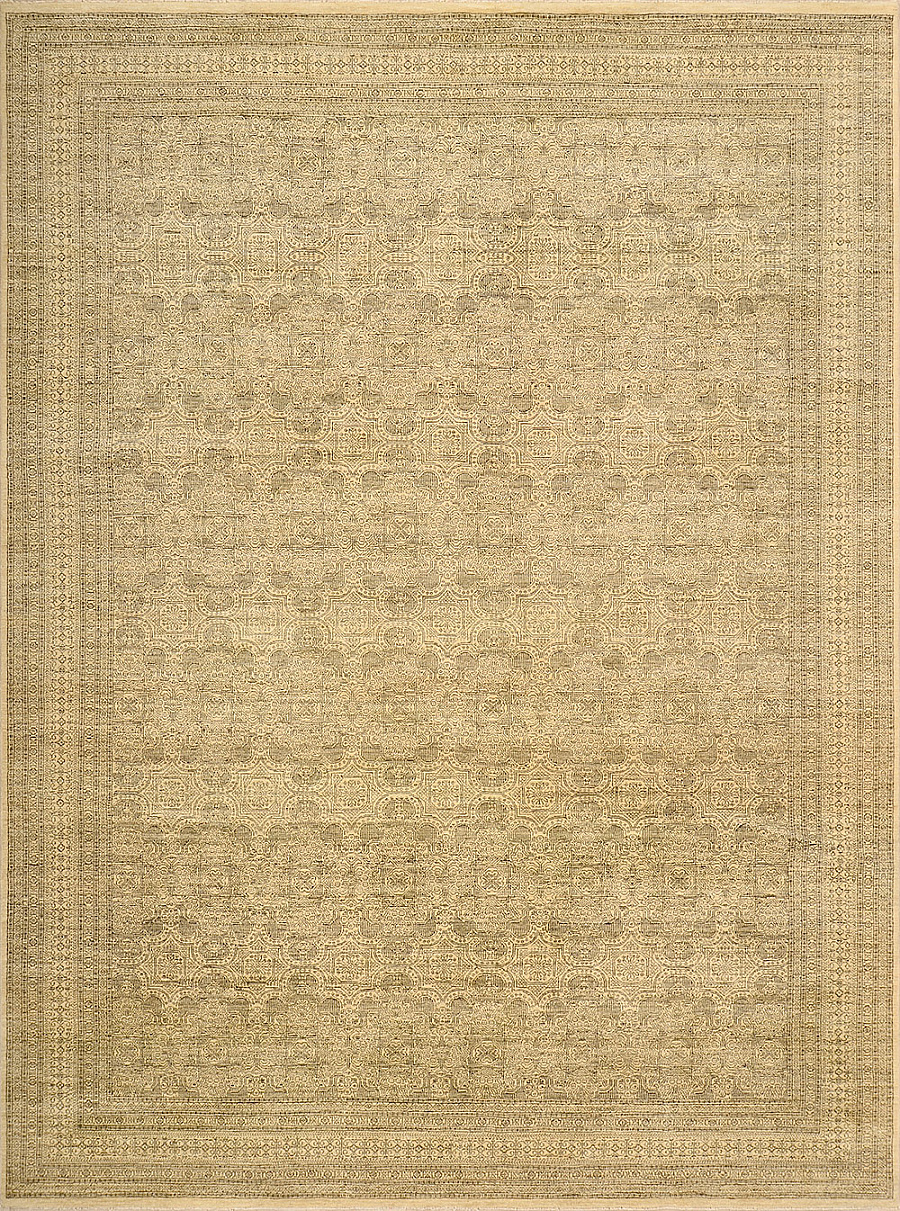 Современный Индийский ковер Moire №1192 366x276cm из шерсти в стиле неоклассика