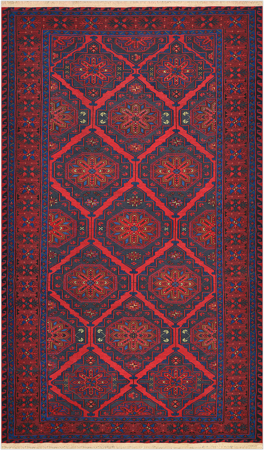 Безворсовый Дагестанский ковер Sumakh №4496 359x212cm из шерсти