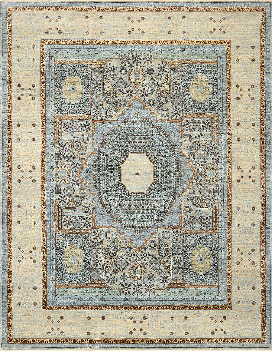 Шерстяной Индийский ковер Mamluk №1065 307x243cm