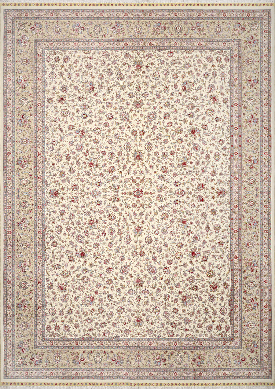 Турецкий Hereke ковер №3590 355x258cm из шелка и шерсти