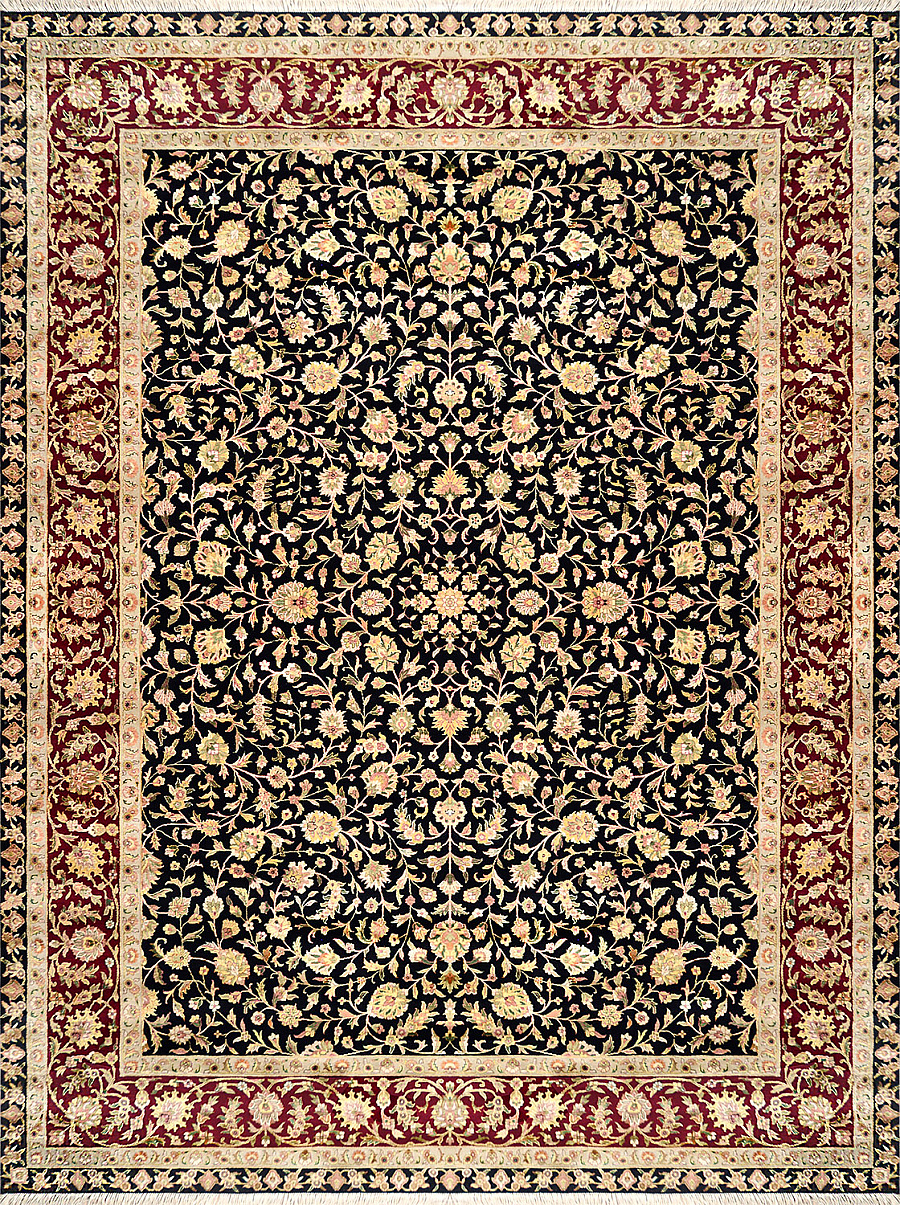 Индийский Rajastan ковер №1880 359x264cm из шелка и шерсти