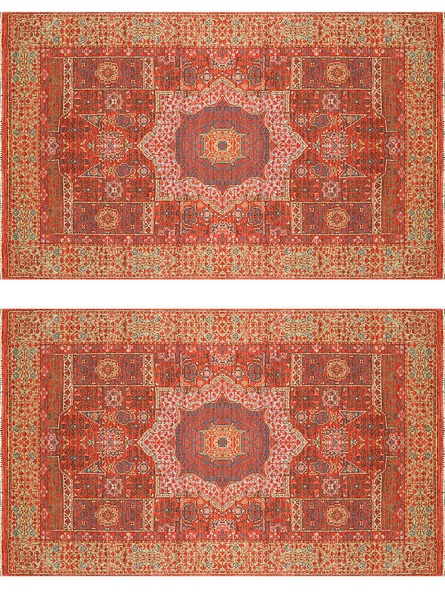 Шерстяной Индийский ковер Mamluk №1113 128x77cm