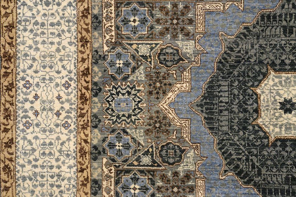 Прямоугольный Индийский ковер ручного плетения MAMLUK 200x153cm смотреть фото