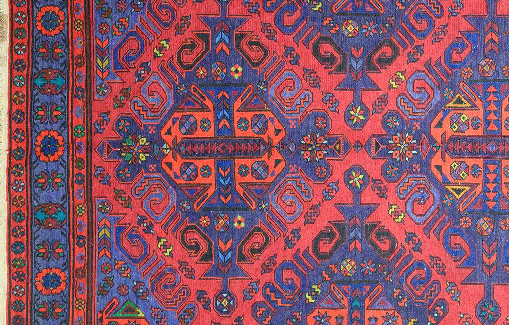 Кавказский ковер Сумах "Табасаран" безворсовый Прямоугольный 270x166cm фото крупным планом