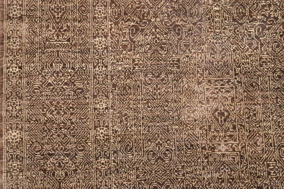 Индийский ковер Ковер "Муар" шерстяной Прямоугольный 240x196cm фото крупным планом