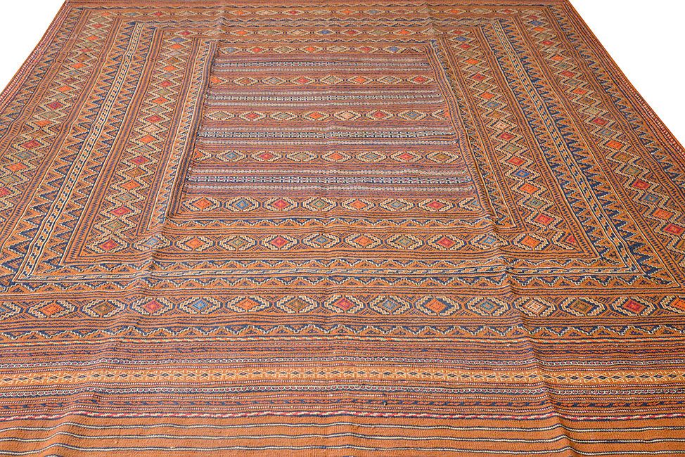 Безворсовый ковер ручной вязки ZINJAN, размер 275x195cmизображение