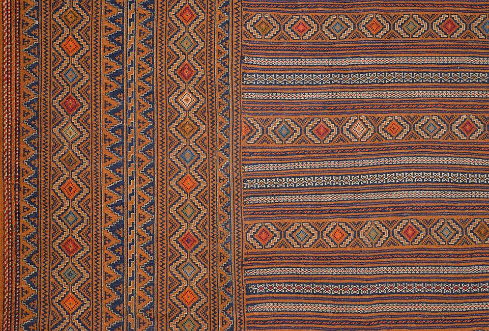 Персидский ковер ZINJAN безворсовый Прямоугольный 275x195cm фото крупным планом