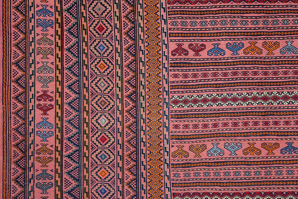 Персидский ковер ZINJAN безворсовый Прямоугольный 293x193cm фото крупным планом