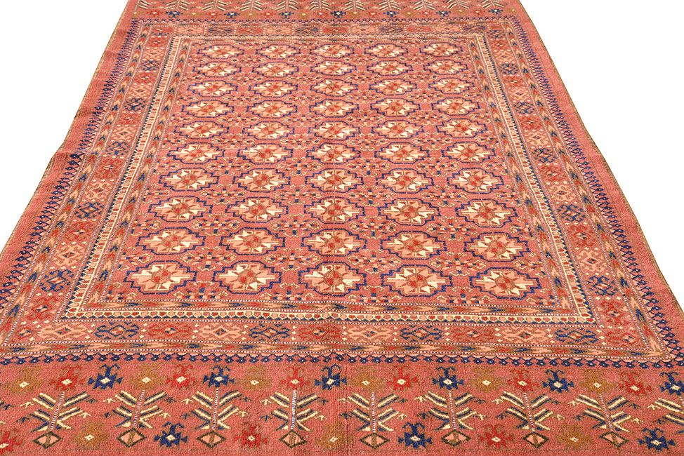 Шерстяной ковер ручной вязки Афганский ковер, размер 196x129cm изображение