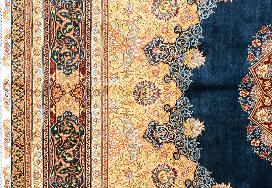 Шелковый ковер ручной вязки MEDALLION, размер 244x167cm изображение