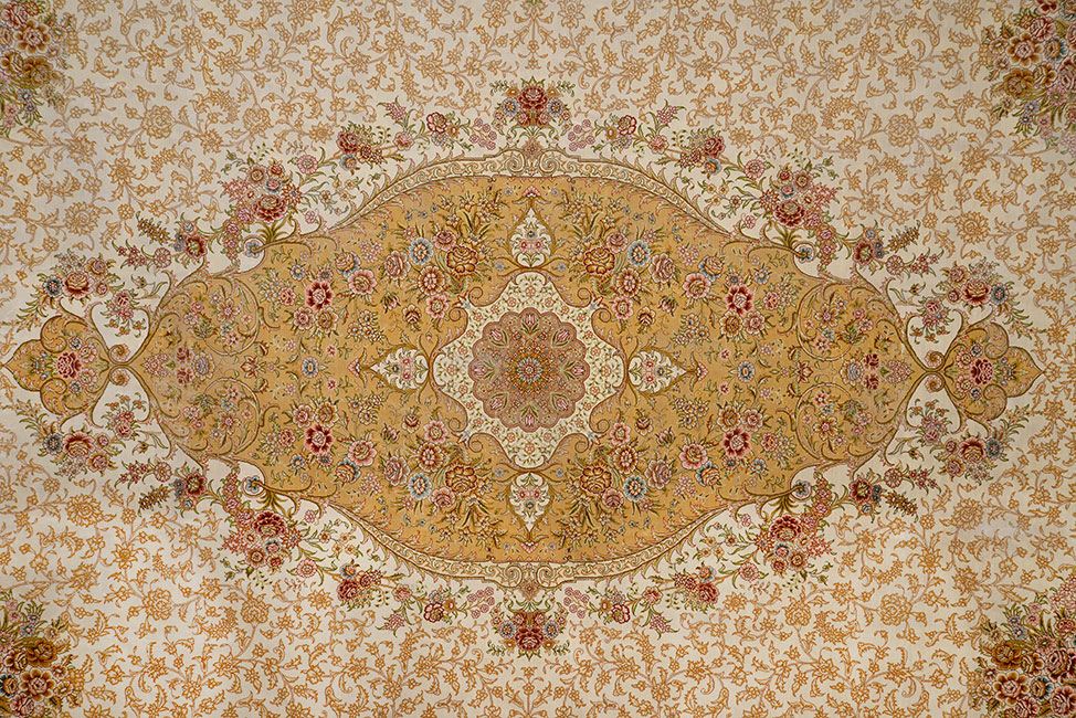 Фото шелковый Прямоугольный ковер AUBUSSON