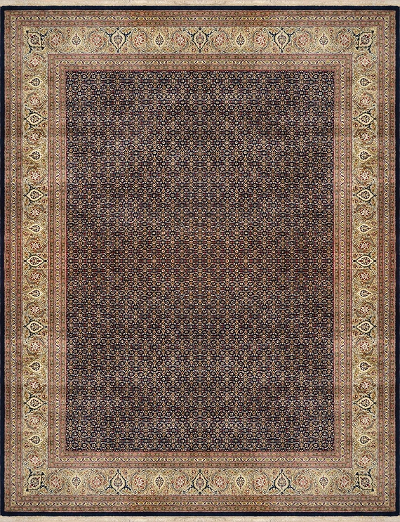 Индийский Mahi ковер №3798 236x180cm из шелка и шерсти