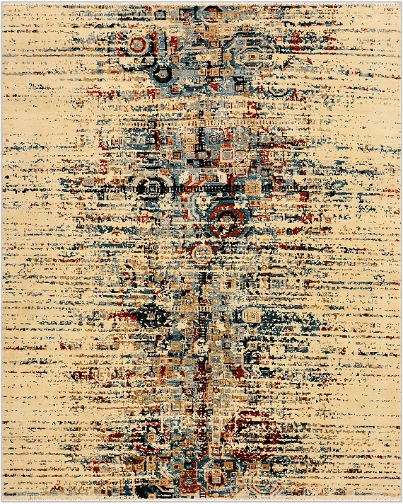 Современный Индийский ковер Shabby Classic №1172 297x240cm из шерсти в стиле неоклассика