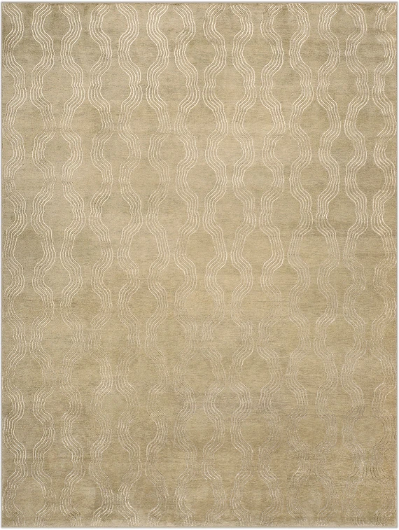 Непальский Ribbon ковер №3237 346x256cm из шелка и шерсти