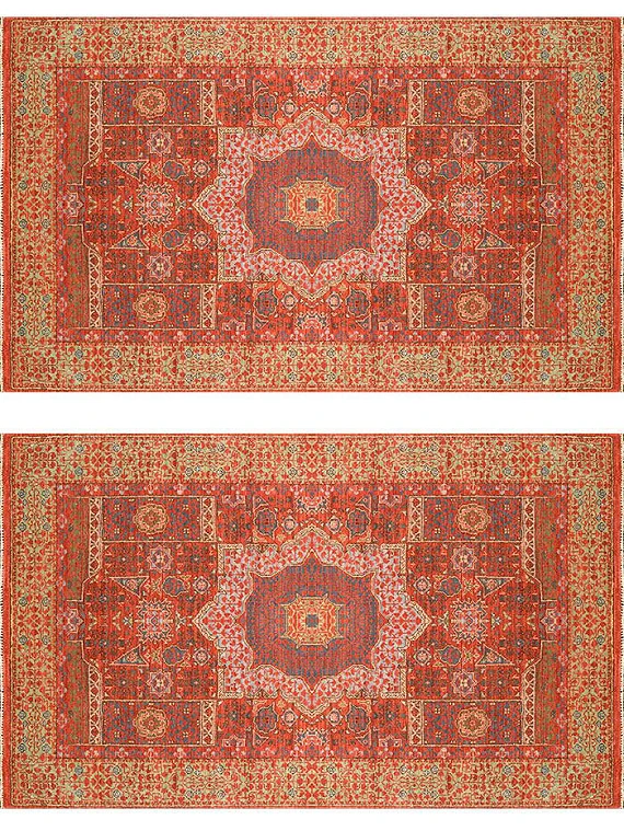 Шерстяной Индийский ковер Mamluk №1113 128x77cm