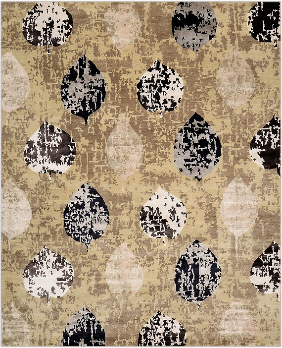 Непальский Leaf Fall ковер №3240 301x241cm из шелка и шерсти