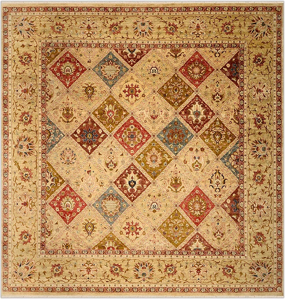 Шерстяной Индийский ковер Heritage №3855 346x337cm