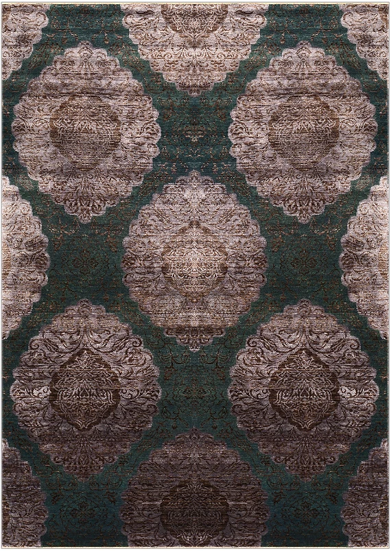 Современный Индийский ковер Mysore №2029 244x174cm из шерсти и шелка в стиле неоклассика