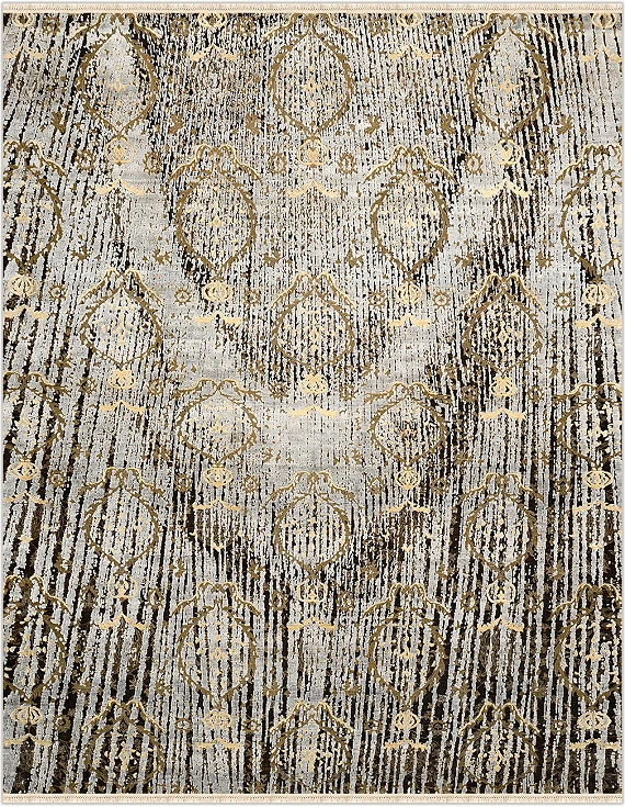 Современный Индийский ковер Aldo №2700 304x240cm из шерсти и бамб. шелка в стиле неоклассика