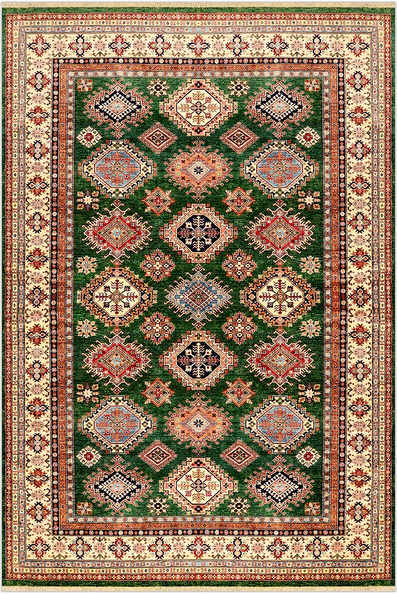 Шерстяной Азербайджанский ковер Kazakh №3881 423x287cm