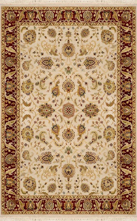 Индийский Rajastan ковер №2787 208x137cm из шелка и шерсти