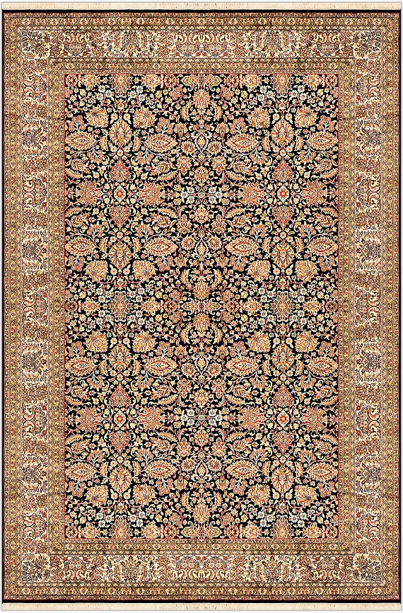 Шелковый Индийский ковер Kashmir №1724 271x182cm