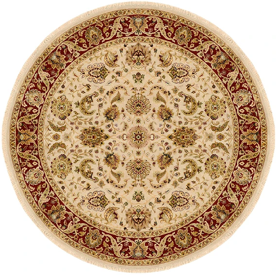 Индийский Rajastan ковер №2741 206x206cm из шелка и шерсти