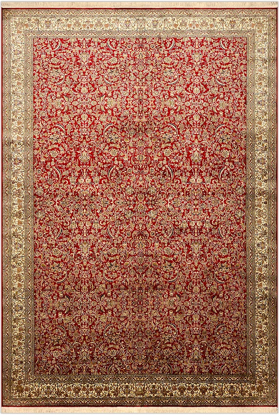 Шелковый Индийский ковер Kashmir №1623 313x217cm