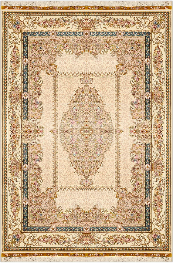 Современный Турецкий ковер Aubusson №1601 243x170cm из шелка в стиле неоклассика