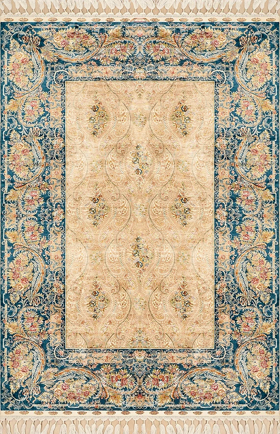 Шелковый Турецкий ковер Aubusson №2429 185x126cm