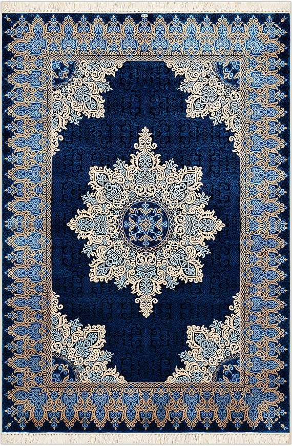 Шелковый Турецкий ковер Anatolia №2436 204x141cm