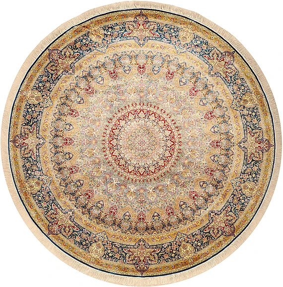 Шелковый Турецкий ковер Hereke №1654 243x243cm