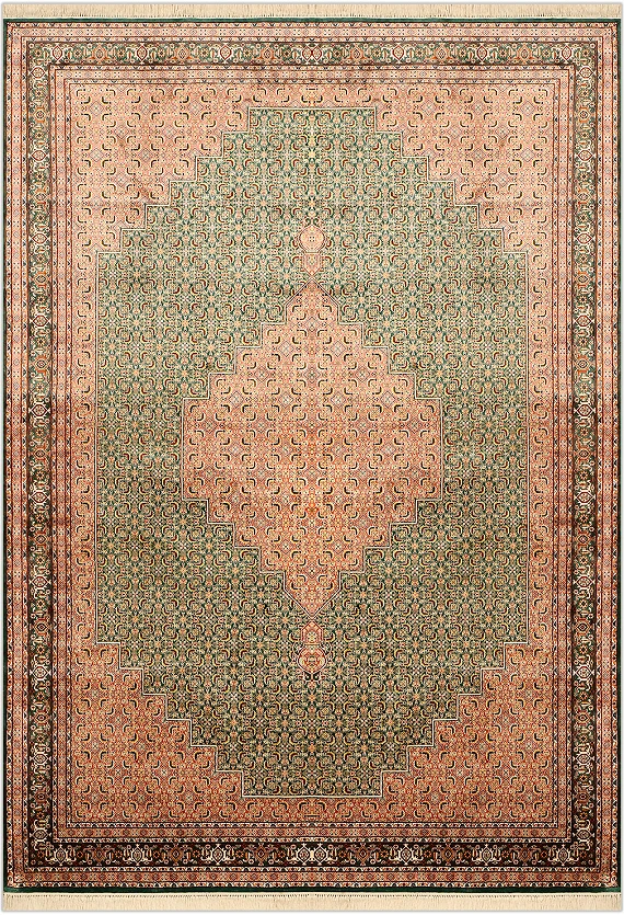 Шелковый Индийский ковер Mahi №1618 306x220cm