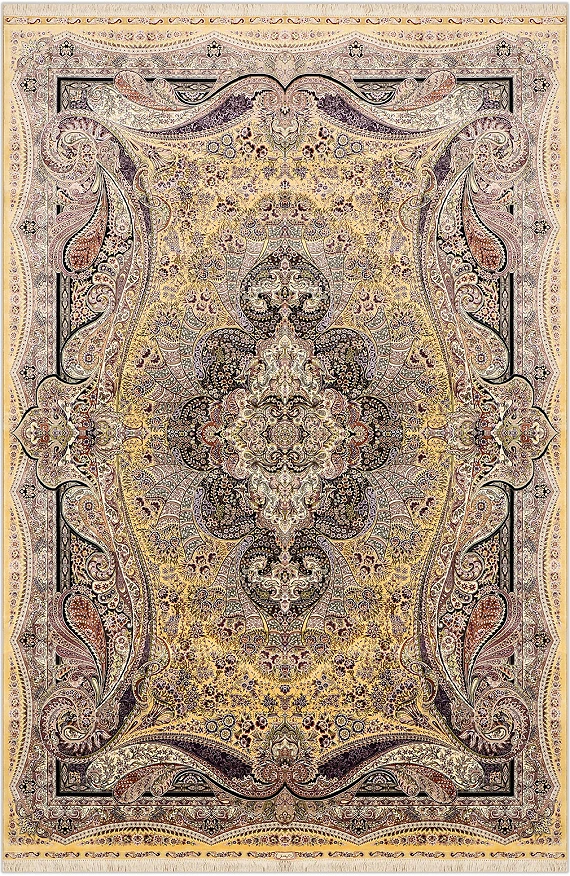 Шелковый Индийский ковер Medallion №3038 306x207cm