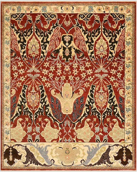 Шерстяной Индийский ковер Bidjar №2481 331x277cm